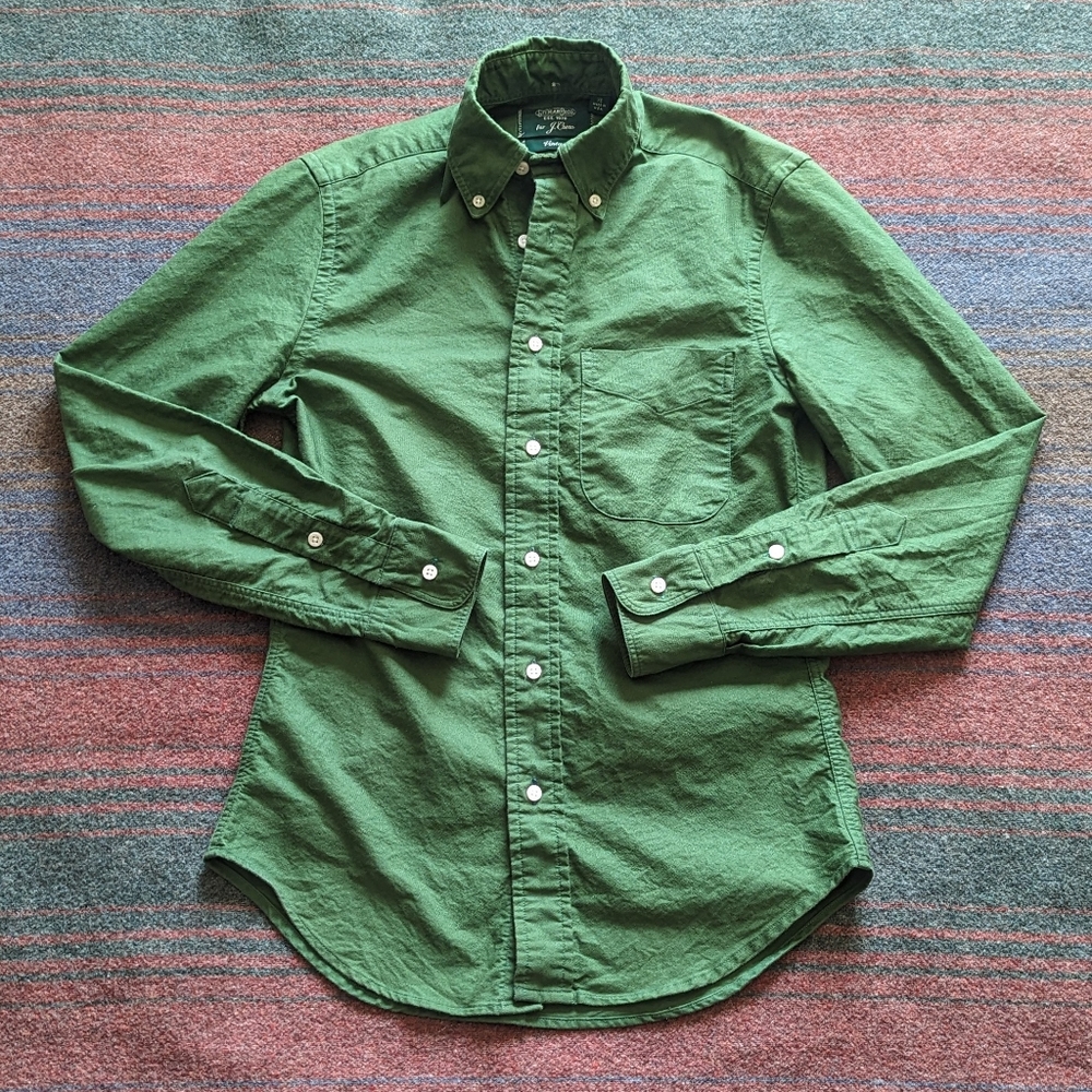 Gitman Bros. (for J.Crew) Men's Vintage Oxford Button Down Shirt XS - Green